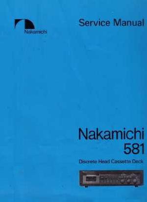 Сервисная инструкция NAKAMICHI 581 ― Manual-Shop.ru