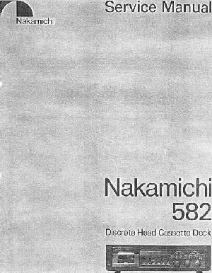 Сервисная инструкция Nakamichi 582 ― Manual-Shop.ru