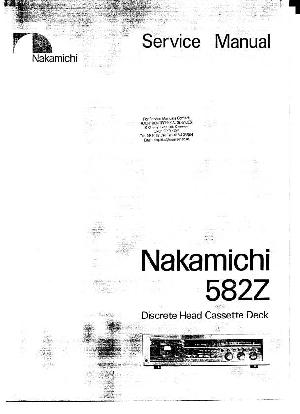 Сервисная инструкция NAKAMICHI 582Z ― Manual-Shop.ru