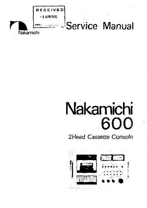 Сервисная инструкция Nakamichi 600 ― Manual-Shop.ru