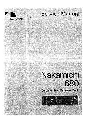 Сервисная инструкция Nakamichi 680 ― Manual-Shop.ru