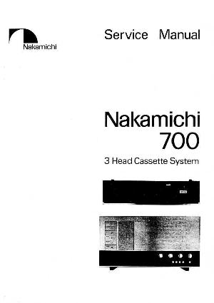 Сервисная инструкция Nakamichi 700 ― Manual-Shop.ru