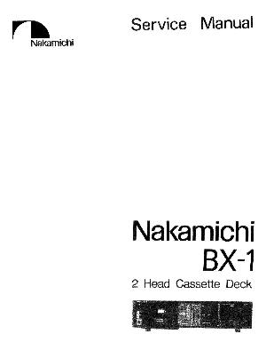 Сервисная инструкция Nakamichi BX-1 ― Manual-Shop.ru