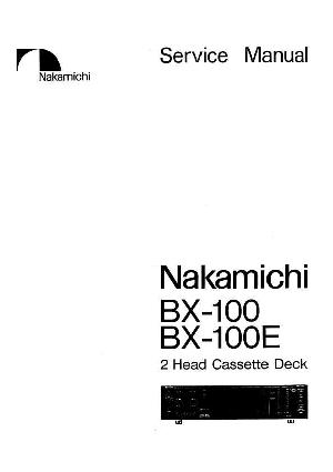 Сервисная инструкция Nakamichi BX-100, BX-100E ― Manual-Shop.ru
