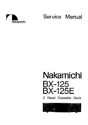 Сервисная инструкция Nakamichi BX-125, BX-125E ― Manual-Shop.ru