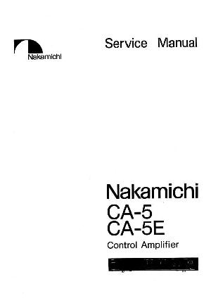 Service manual Nakamichi CA-5, CA-5E ― Manual-Shop.ru