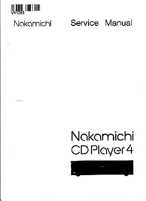 Сервисная инструкция Nakamichi CD-PLAYER-4 ― Manual-Shop.ru