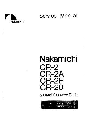 Service manual Nakamichi CR-2, CR-2A, CR-2E, CR-20 ― Manual-Shop.ru