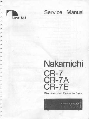 Service manual Nakamichi CR-7, CR-7A, CR-7E ― Manual-Shop.ru