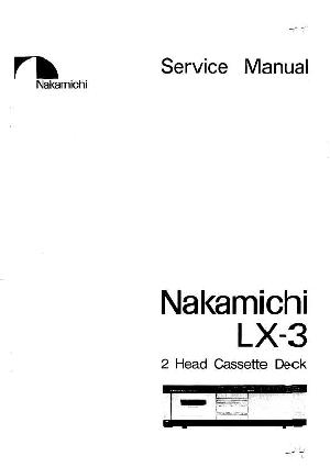 Сервисная инструкция Nakamichi LX-3 ― Manual-Shop.ru