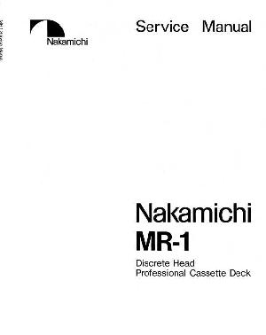 Сервисная инструкция NAKAMICHI MR-1 ― Manual-Shop.ru