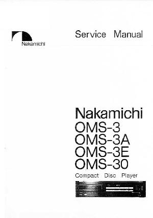 Сервисная инструкция Nakamichi OMS-3, OMS-3A, OMS-3E, OMS-30 ― Manual-Shop.ru