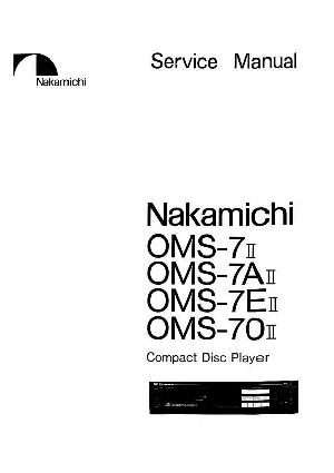 Сервисная инструкция Nakamichi OMS-7II, OMS-7AII, OMS-7EII, OMS-70II ― Manual-Shop.ru