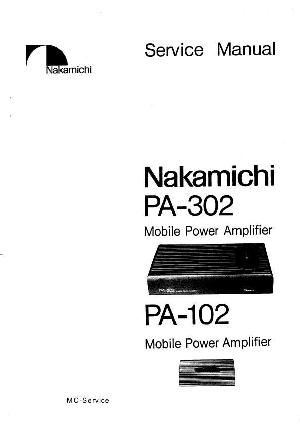 Service manual Nakamichi PA-102, PA-302 ― Manual-Shop.ru