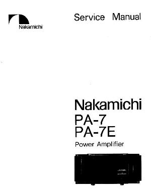 Service manual Nakamichi PA-7, PA-7E ― Manual-Shop.ru