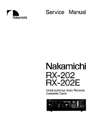 Сервисная инструкция NAKAMICHI RX-202E ― Manual-Shop.ru