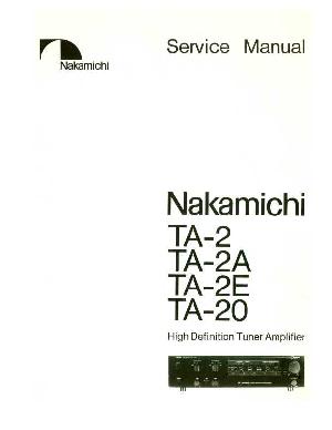 Сервисная инструкция Nakamichi TA-2, TA-2A, TA-2E, TA-20 ― Manual-Shop.ru