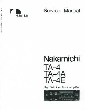 Сервисная инструкция NAKAMICHI TA-4, TA-4A, TA-4E ― Manual-Shop.ru