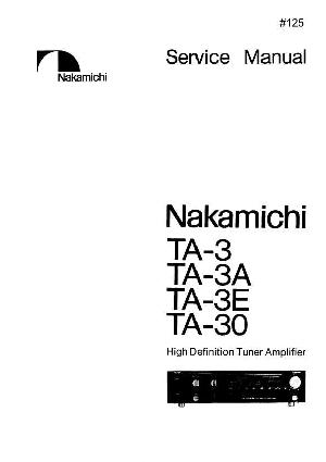 Сервисная инструкция Nakamichi TA3, TA30 ― Manual-Shop.ru