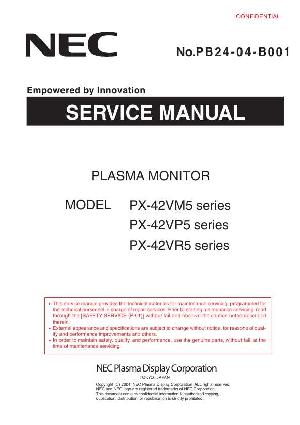 Сервисная инструкция NEC PX-42VM5, PX-42VP5, PX-42VR5 ― Manual-Shop.ru