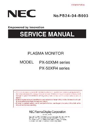 Сервисная инструкция NEC PX-50XM4, PX-50XR4 ― Manual-Shop.ru