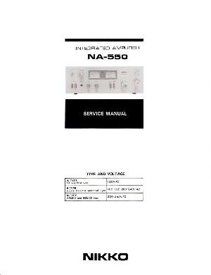 Сервисная инструкция NIKKO NA-550 ― Manual-Shop.ru