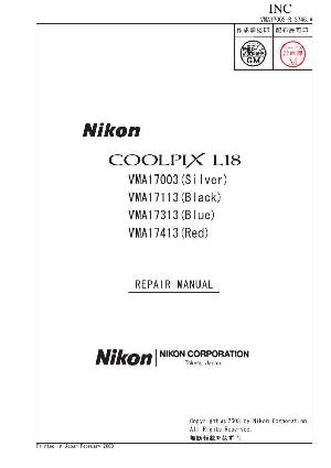 Сервисная инструкция Nikon COOLPIX L18 ― Manual-Shop.ru