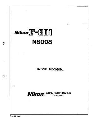 Сервисная инструкция Nikon F-801 ― Manual-Shop.ru