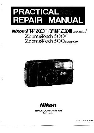 Сервисная инструкция Nikon ZOOM-TOUCH-500 ― Manual-Shop.ru