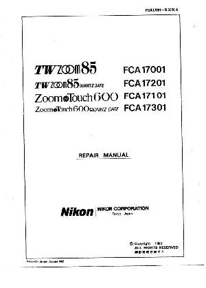 Service manual Nikon ZOOM-TOUCH-600 ― Manual-Shop.ru