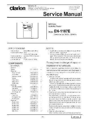 Сервисная инструкция Clarion EN-1187E ― Manual-Shop.ru