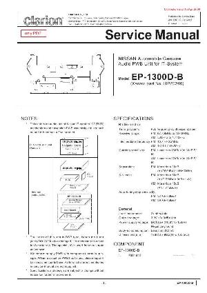 Сервисная инструкция Clarion EP-1300DB ― Manual-Shop.ru