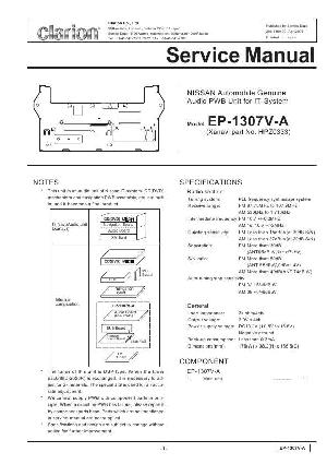 Сервисная инструкция Clarion EP-1307V ― Manual-Shop.ru