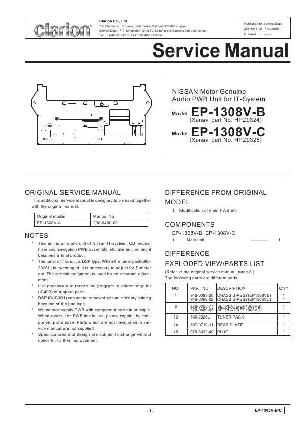 Сервисная инструкция Clarion EP-1308VB ― Manual-Shop.ru