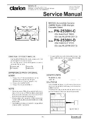 Сервисная инструкция Clarion PN-2530H ― Manual-Shop.ru