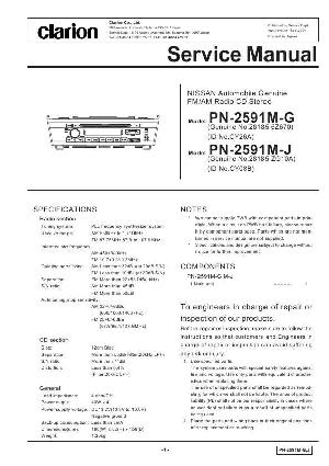 Service manual Clarion PN-2591MG, MJ ― Manual-Shop.ru