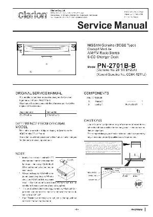 Сервисная инструкция Clarion PN-2701BB ― Manual-Shop.ru