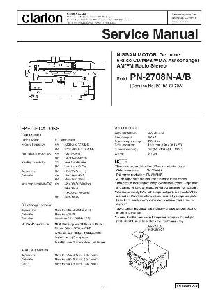 Сервисная инструкция Clarion PN-2708N ― Manual-Shop.ru