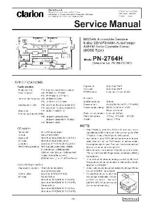 Сервисная инструкция Clarion PN-2764H ― Manual-Shop.ru