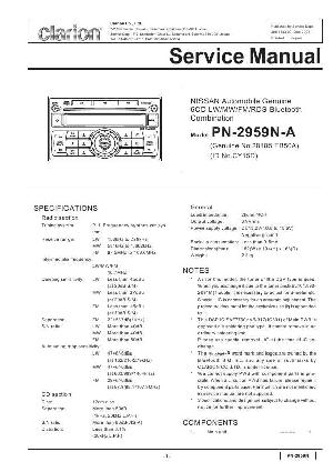 Сервисная инструкция Clarion PN-2959NA ― Manual-Shop.ru