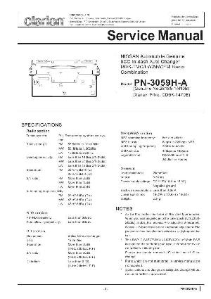 Сервисная инструкция Clarion PN-3059HA ― Manual-Shop.ru