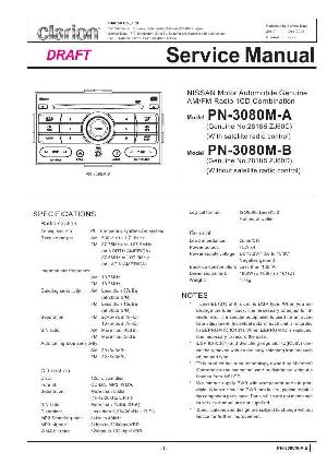 Сервисная инструкция Clarion PN-3080MA ― Manual-Shop.ru