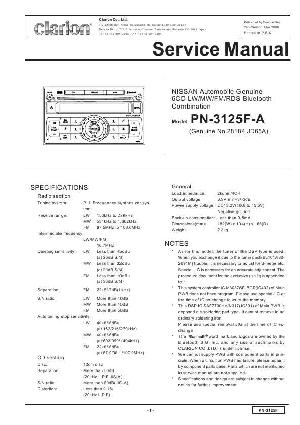Service manual Clarion PN-3125F ― Manual-Shop.ru