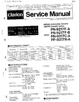 Сервисная инструкция Clarion PN-9217 ― Manual-Shop.ru