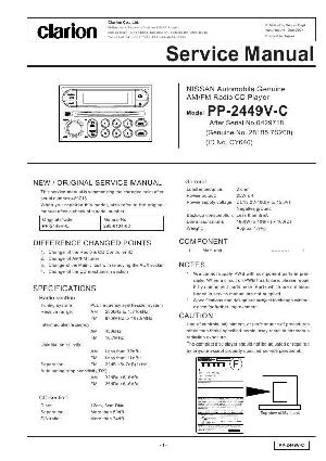 Сервисная инструкция Clarion PP-2449VC ― Manual-Shop.ru