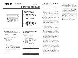 Сервисная инструкция Clarion PP-2449VG ― Manual-Shop.ru