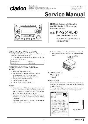 Сервисная инструкция Clarion PP-2514LD ― Manual-Shop.ru