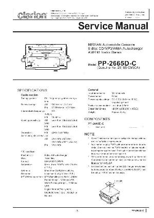 Сервисная инструкция Clarion PP-2665DC ― Manual-Shop.ru