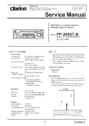 Сервисная инструкция Clarion PP-2693T-A ― Manual-Shop.ru