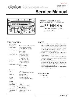 Сервисная инструкция Clarion PP-3091HA ― Manual-Shop.ru